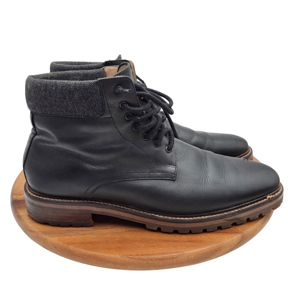 Warfield & Grand‎ Chukka Boots Mens Size 11.5 Black Leather Allen Dress Boots